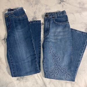 2 brand new pairs kids jeans